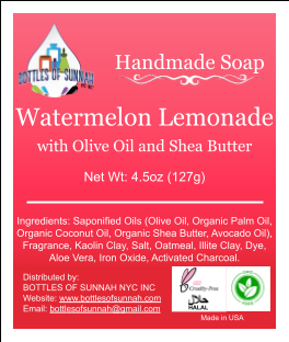 Organic Watermelon Lemonade Bar Soap 4.5oz image 0