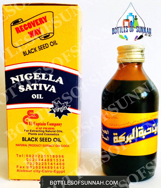 Black Seed Oil Virgin Cold Pressed (Nigella Sativa) 250ml (8.45 oz) by El Captai image 0
